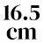 16.5 cm