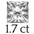 1.7 ct (6.5*6.5 mm)