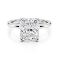 Radiana - Pierścionek Solitaire z Moissanitem w Szlifie Radiant