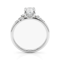 Zestaw Ethereal Elegance - Ovaline & Serenella Moissanite Bridal Set z markizowymi akcentami