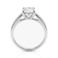 Elara - Pierścionek Solitaire z Moissanitem | Szlif Poduszka