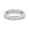 Orbella - Pierścień Eternity Z Moissanitem W Oprawie W Krapach