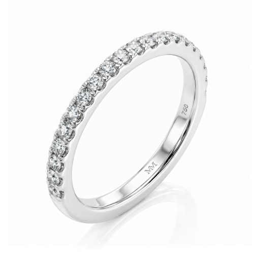 Starlet - Pierścionek Eternity z Moissanitem
