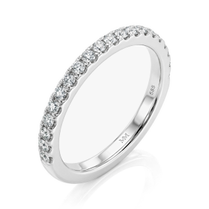Starlet - Pierścionek Eternity z Moissanitem