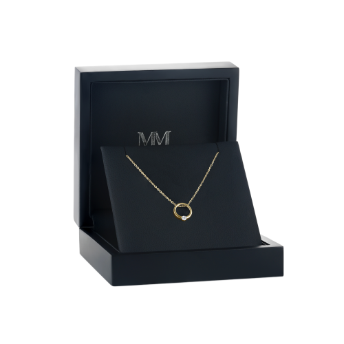 Luna - Współczesny Wisiorek z Moissanitem w Stylu Solitaire