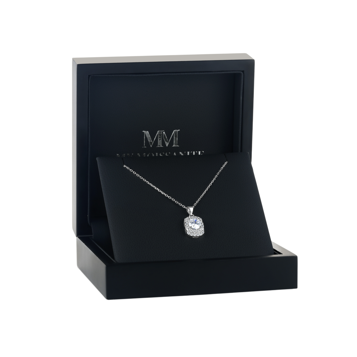 Memento - Wisiorek z Moissanitem w Designie Pavé Halo