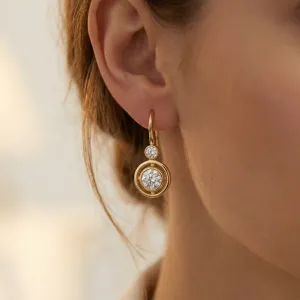 Kolczyki Długie z Moissanitem