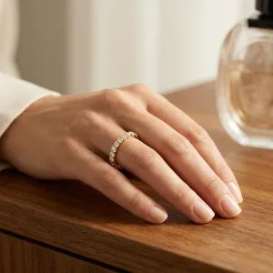 Pierścionki Eternity z Moissanitem