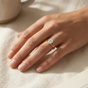 Złote pierścionki zaręczynowe zm