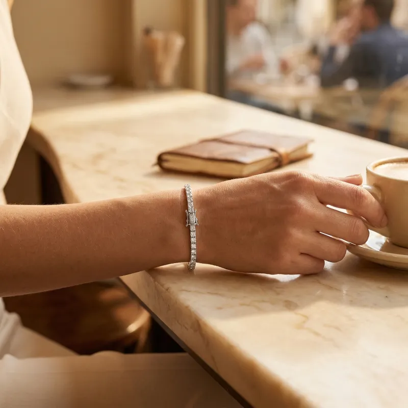 Bransoletki z Moissanitem