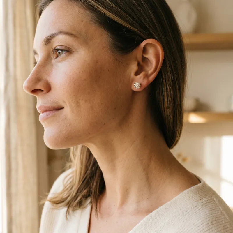 Kolczyki z Moissanitem