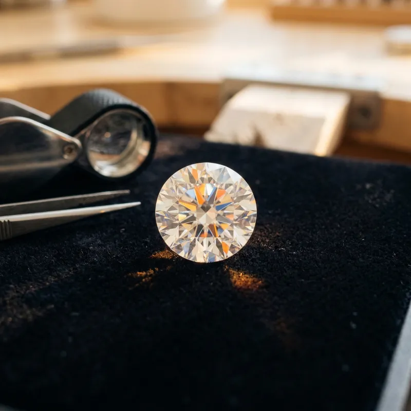 Luźne kamienie moissanitowe