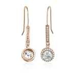 Luminary - Kolczyki Halo z Moissanitem