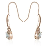 Luminary - Kolczyki Halo z Moissanitem