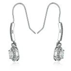 Luminary - Kolczyki Halo z Moissanitem