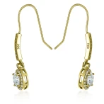 Luminary - Kolczyki Halo z Moissanitem