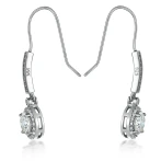 Luminary - Kolczyki Halo z Moissanitem