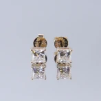 Orion - Kolczyki Sztyfty z Moissanitem | Szlif Princess