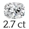 2.7 ct (7*9 mm) 