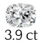 3.9 ct (8*10 mm) 