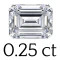 0.25 ct (2.8*3.8 mm) 