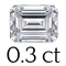 0.3 ct (3*4 mm) 