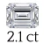 2.1 ct (5.5*10 mm)