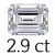 2.9 ct (7*10 mm)