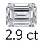 2.9 ct (7*10 mm) 
