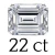 22 ct (14*18 mm)
