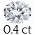 0.4 ct (4*5 mm)