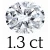 1.3 ct (5.5*7.5 mm)