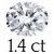 1.4 ct (5.5*8 mm)