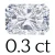 0.3 ct (3*4 mm)