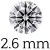 0.07 ct (2.6 mm)