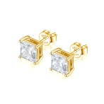 Orion - Kolczyki Sztyfty z Moissanitem | Szlif Princess