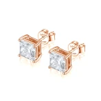 Orion - Kolczyki Sztyfty z Moissanitem | Szlif Princess