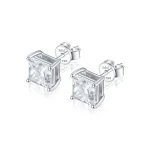 Orion - Kolczyki Sztyfty z Moissanitem | Szlif Princess