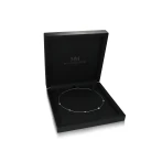 Circa - Naszyjnik z Oprawą Bezel z Moissanitem z Regulowanymi Łącznikami