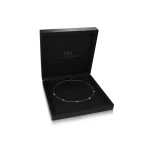 Circa - Naszyjnik z Oprawą Bezel z Moissanitem z Regulowanymi Łącznikami