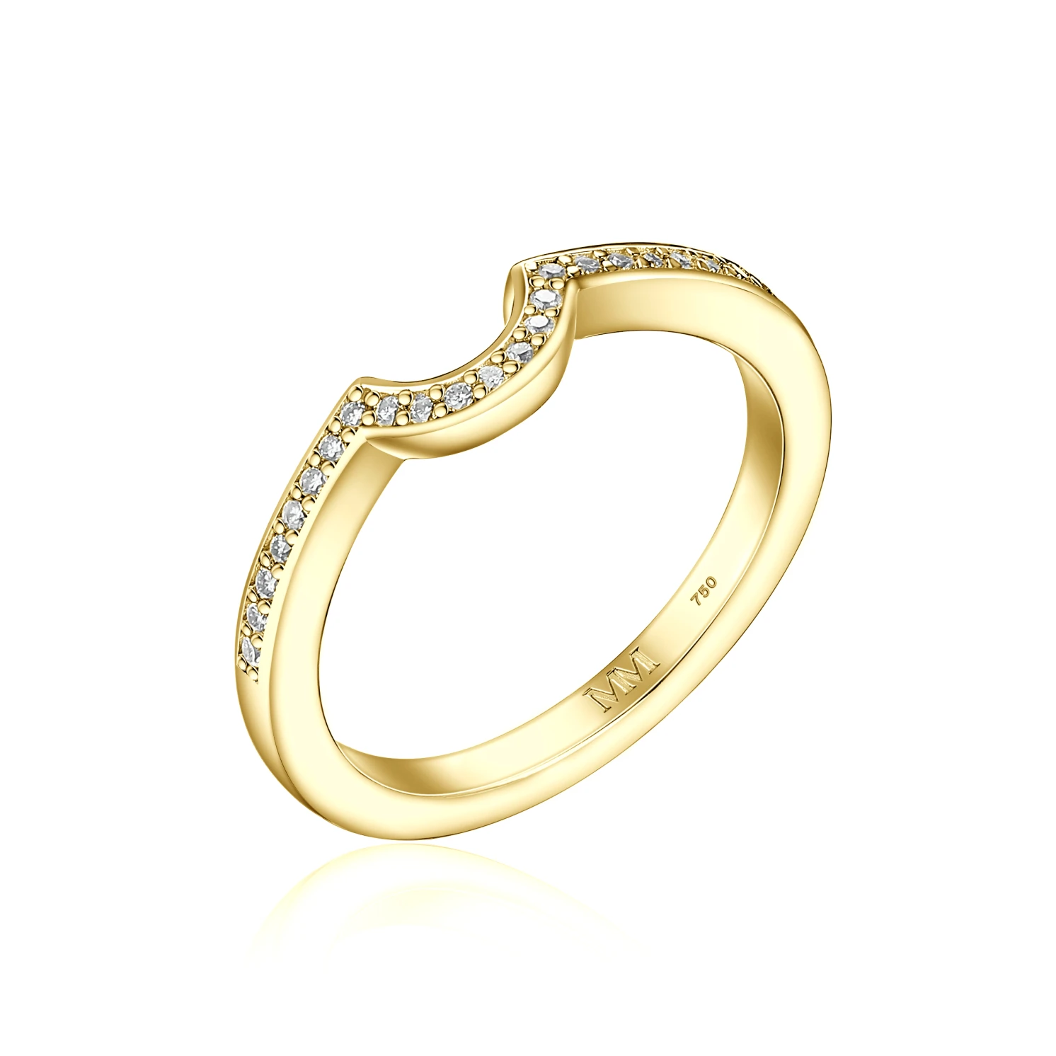 Vespera - Moissanitowy Zestaw Ślubny z Akcentami Pavé i Split-Shank