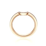 Vespera - Moissanitowy Zestaw Ślubny z Akcentami Pavé i Split-Shank