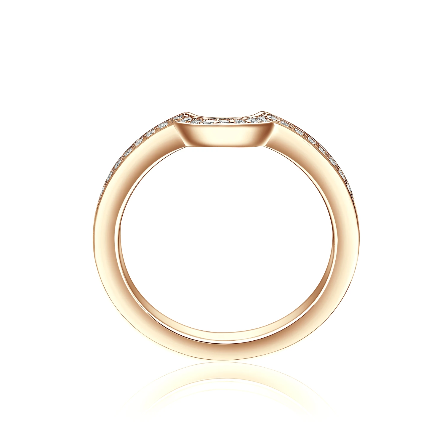 Vespera - Moissanitowy Zestaw Ślubny z Akcentami Pavé i Split-Shank