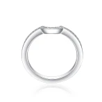 Vespera - Moissanitowy Zestaw Ślubny z Akcentami Pavé i Split-Shank