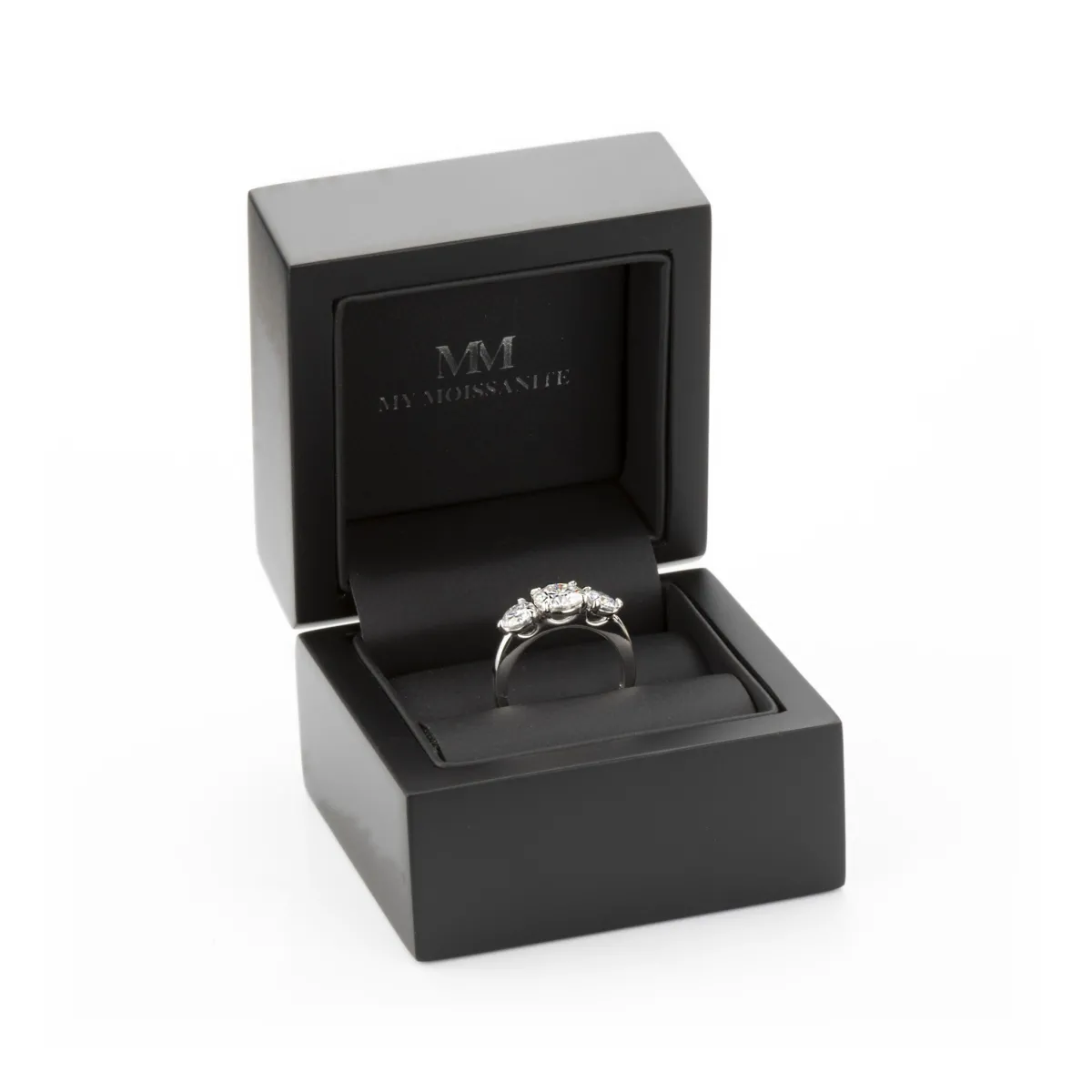 Aventine - Potrójny Pierścionek z Moissanitem | My Moissanite