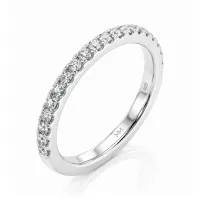 Starlet - Pierścionek Eternity z Moissanitem