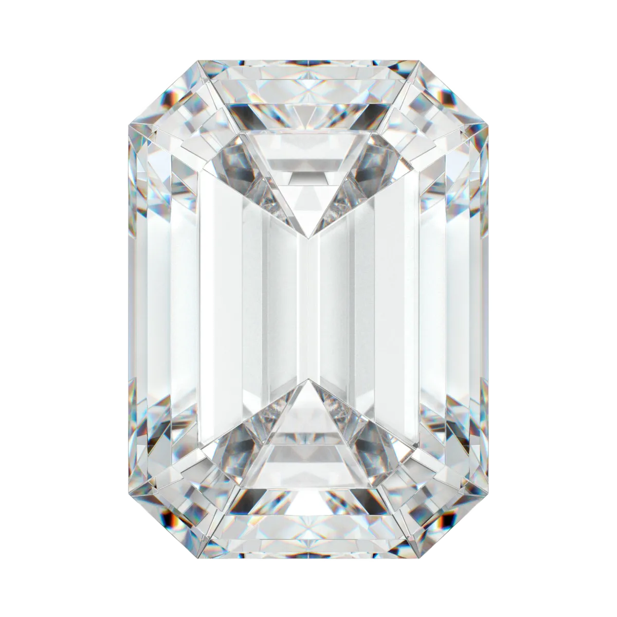 Luźne kamienie moissanitu - szlif szmaragdowy