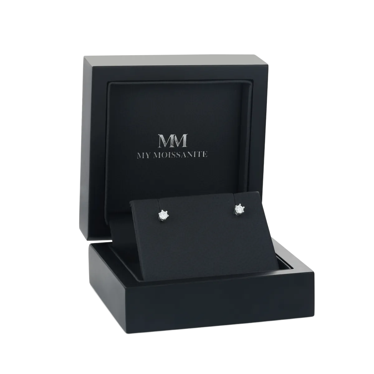 Zephyra - Eleganckie Kolczyki Sztyfty z Moissanitem na Śrubę