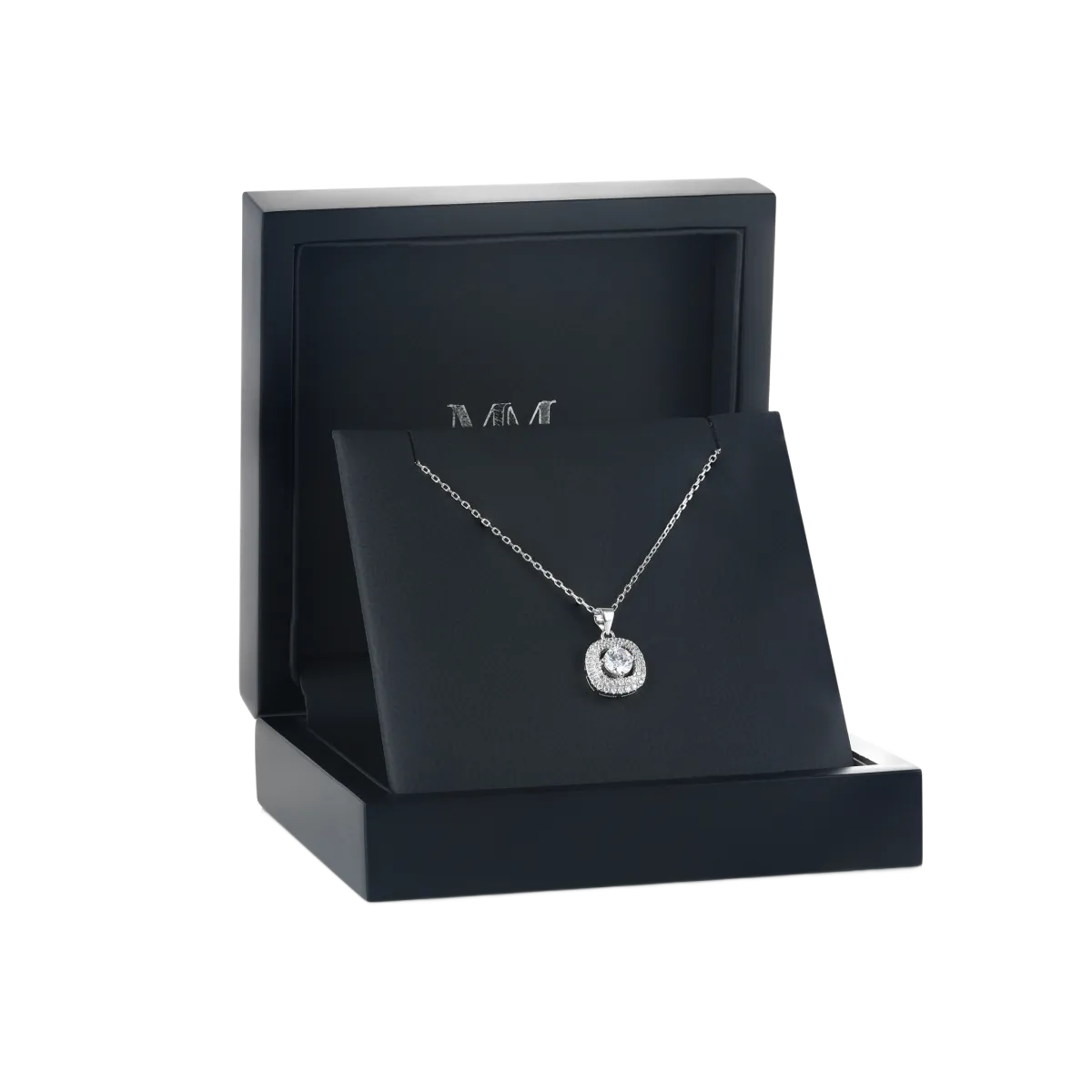 Vivara - Wisiorek z Moissanit z Ozdobnym Halo