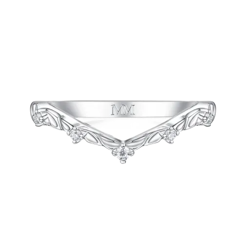 Vinea - Inspirowana Naturą Moissanitowa Obrączka Ślubna z Motywami Liści i Winorośli